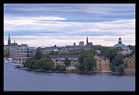 Stockholm from Fjallgatan on Sodermalm.