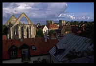 View from Trappgatan.  Visby, Gotland.  Sweden
