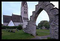 Church in Tingstade. Northern Gotland.  Sweden