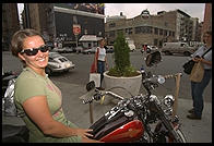 Swedish biker.  Manhattan 1995.