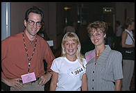 Talent contestant and her parents.  IMTA Show 1995 Manhattan