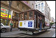 Cable car.  San Francisco.