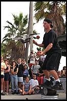 Chainsaw Juggler; Venice Beach, California.