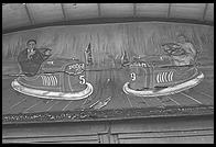 Sign above the bumper cars building at Glen Echo (Maryland) amusement park, now run by the National Park Service