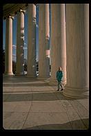Rebecca at the Jefferson Memorial, Washington, D.C.