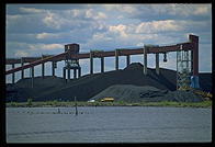 A $200 million German-built conveyor system for loading coal onto boats in Duluth (Minnesota) harbor