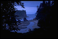Ruby Beach after sunset.  Olympic National Park (Washington State). 