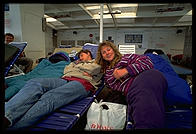 Inside the solarium on an Alaska Marine Highway ferry.