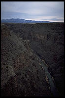 Canyon formed by the Rio Grande, north of Taos, New Mexico