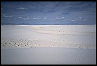 Bad grainy picture of White Sands National Monument