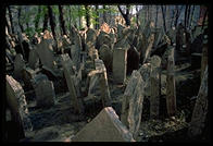 The Jewish cemetery, a staple of Prague tourism