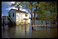 A flooded house in St. Charles, Missouri 1993.
