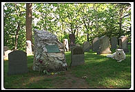 Emerson's Grave at Author's Ridge in Concord, Massachusetts