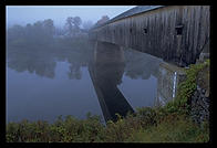 The longest covered bridge in the United States, spanning the Connecticut river and connecting New Hampshire and Vermont about 20 miles south of Hanover, NH.