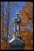 Civil war statue in Woodstock, Vermont