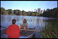 Central Park sailboat pond.  Manhattan 1995.