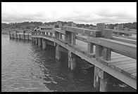 The Dike Bridge, Chappaquiddick, Martha's Vineyard, Massachusetts. Yes this is a rebuilt version of the bridge off which Ted Kennedy went in 1969