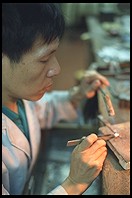 Jewelry factory worker.  Hong Kong