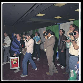 Photographers. Consumer Electronics Show. Las Vegas, Nevada. 1991