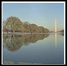 Washington Monument and Reflecting Pool.  Washington, D.C.