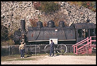 Locomotive at the Rock of Ages quarry.  Graniteville, Vermont.
