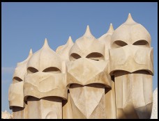 Digital photo titled casa-mila-roof-horizontal-guys