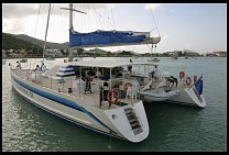 Digital photo titled catamaran-in-marigot-harbor
